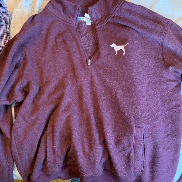 Pink three quarter zip sweater - Picture 1 of 3